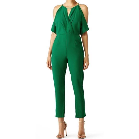 Adelyn Rae Green Jumpsuit Romper XS NWT - Picture 1 of 16